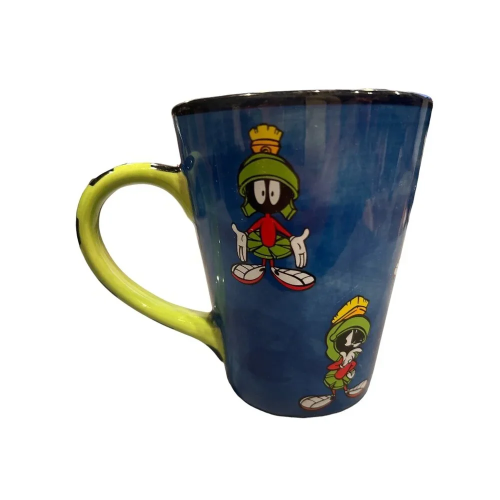 RARE Vintage Warner Bros Store Looney Tunes Marvin Martian Mug, 90s‎ Cartoons